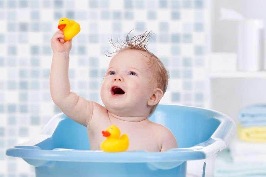 Baby In Tub