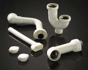 plastisol coated plumbing fittings by Piper Plastics Corp.